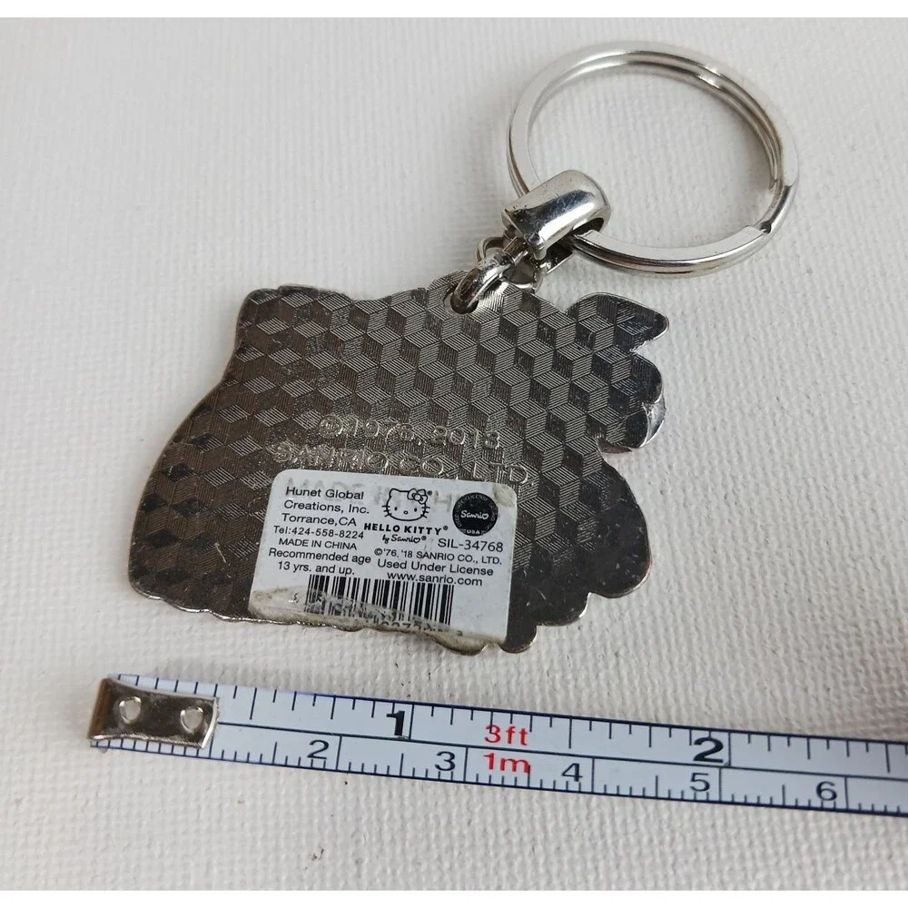 HELLO KITTY METAL HAWAII KEYCHAIN